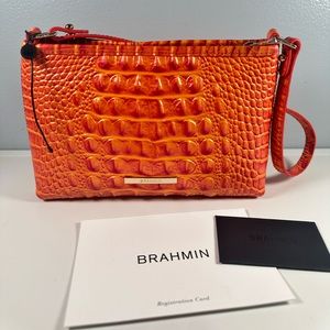 Brahmin Lorelei Dusty Orange Melbourne Shoulder Bag